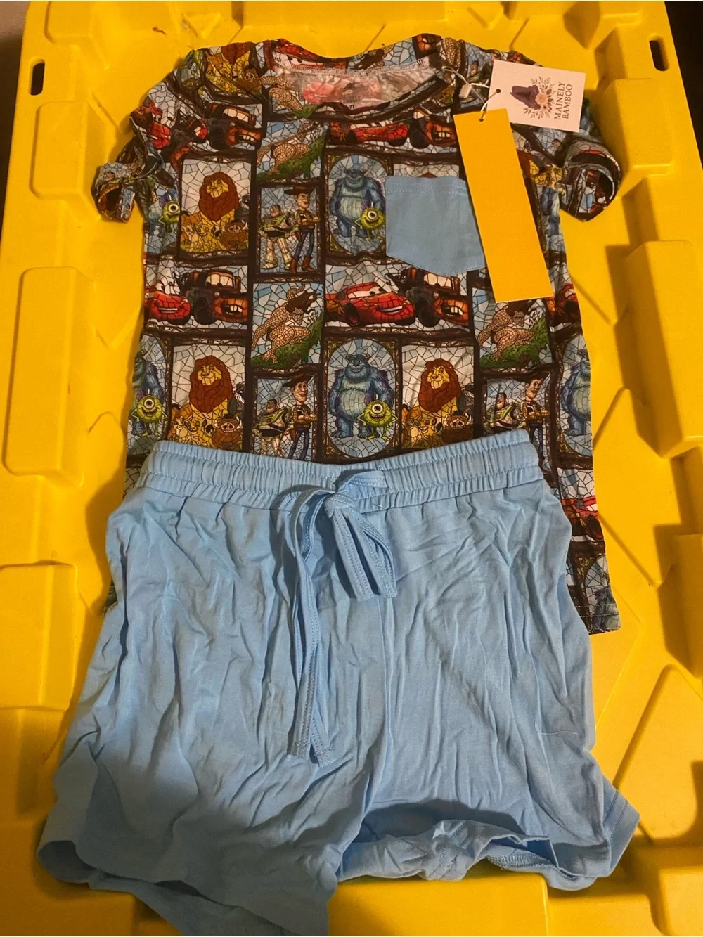 Bamboo daywear short set NWT size 6/7
